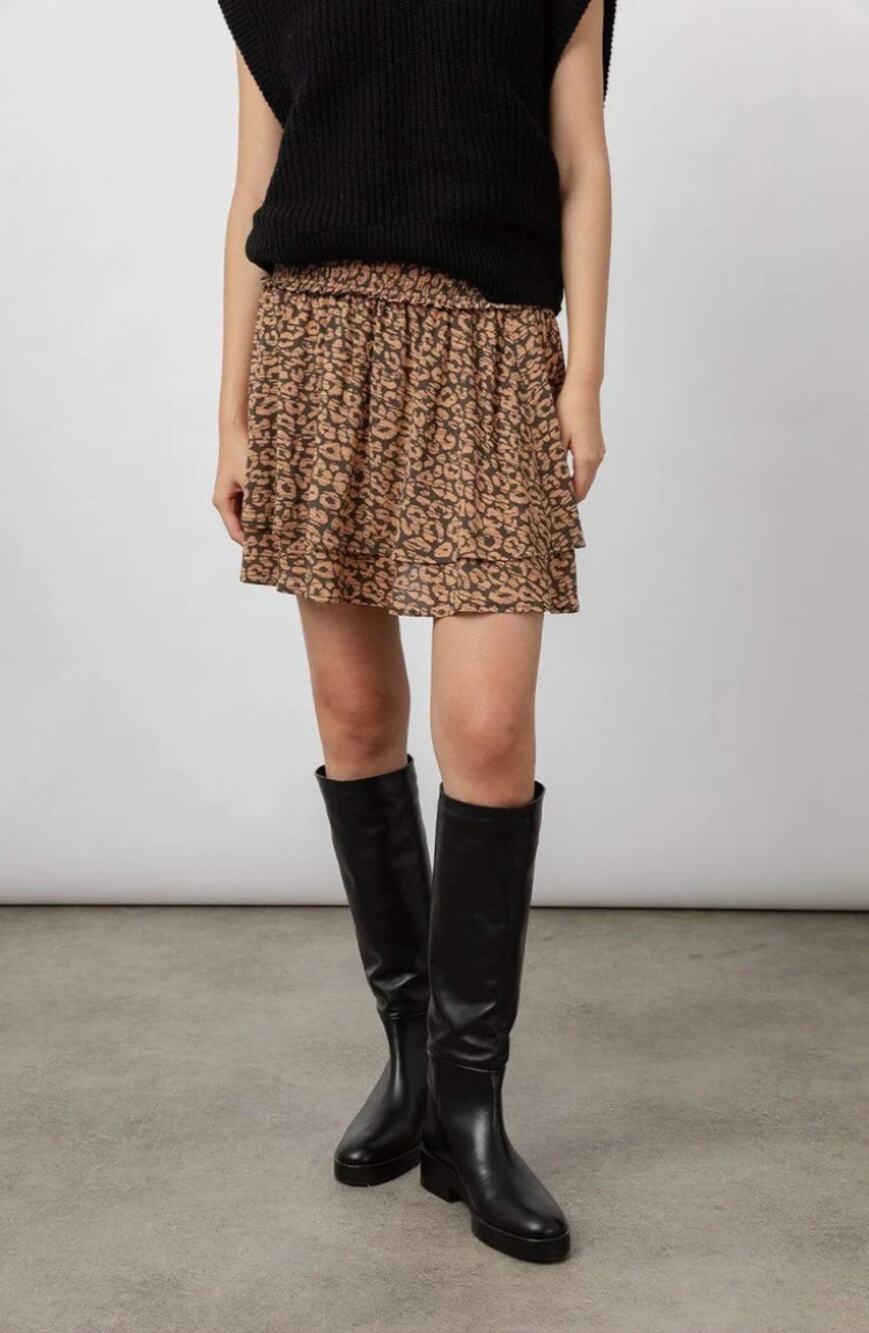 RAILS NWT Addison Cheetah Print Rayon Skirt // L